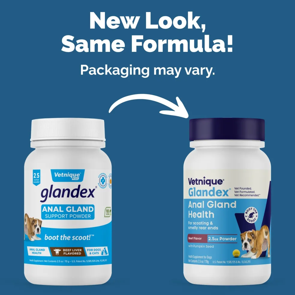 Glandex Anal Gland Support Beef Liver Flavored Powder for Dogs & Cats