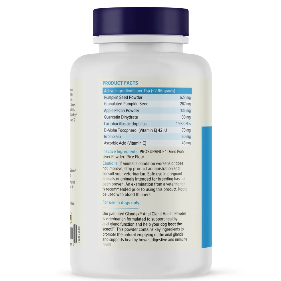 Glandex Anal Gland Support Pork Liver Flavored Powder for Dogs & Cats