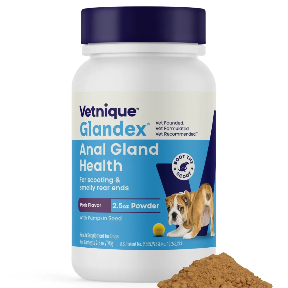 Glandex Anal Gland Support Pork Liver Flavored Powder for Dogs & Cats