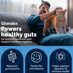 Glandex Daily Prebiotic & Probiotic Powder for Cats, Tuna Flavor, 4 oz