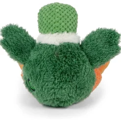 GoDog Checkers Sitting Duck Squeaky Plush Dog Toy, Large