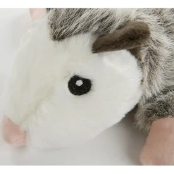 GoDog Flatz Opossum Squeaky Plush Dog Toy, Large