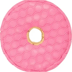 GoDog Tough N Texture Donut Dog Toy, Pink, 5"