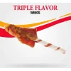 Good 'N' Fun Triple Flavor Wings Dog Treats, Beef, Pork & Chicken (12 oz)