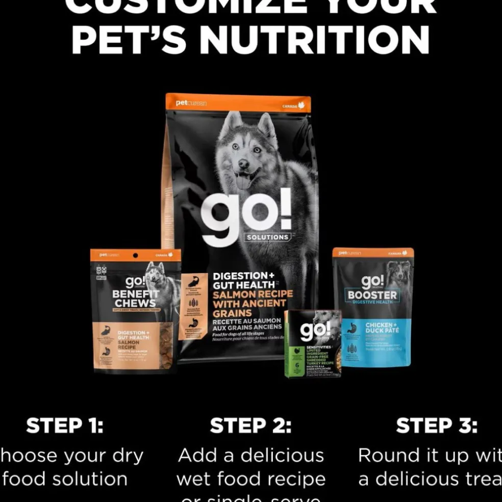 Go! Solutions Benefit Chews Digestion + Gut Health Salmon Recipe Soft & Chewy Treats for Dogs (6 oz)