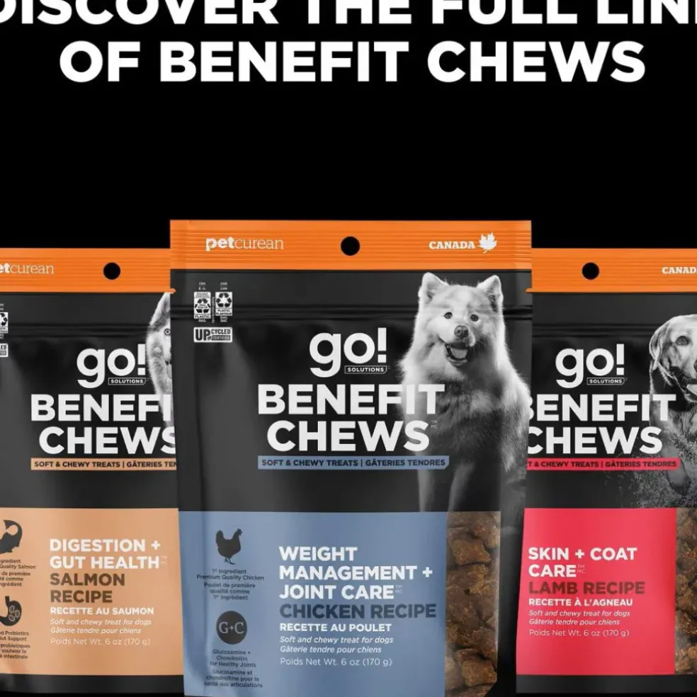 Go! Solutions Benefit Chews Sensitivies Limited Ingredient Salmon Recipe Soft & Chewy Treats for Dogs (6 oz)