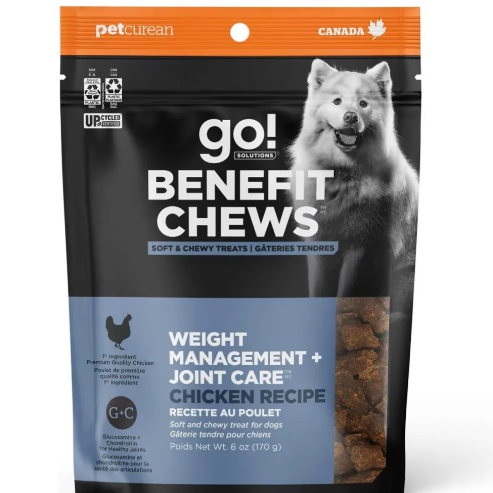 Go! Solutions Benefit Chews Weight Management + Joint Care Chicken Recipe Soft & Chewy Treats for Dogs (6 oz)
