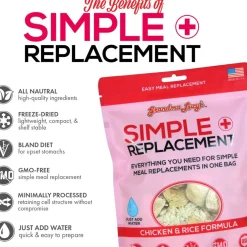 Grandma Lucy Simple Remedy Freeze-Dried for Upset Stomach Chicken & Rice Formula for Dogs, 7-oz
