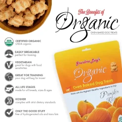 Grandma Lucy's Organic Oven Baked Pumpkin Treats For Dogs (14 oz)