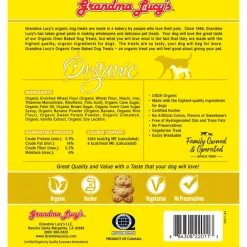 Grandma Lucy's Organic Oven Baked Banana & Sweet Potato Treats For Dogs (14 oz)