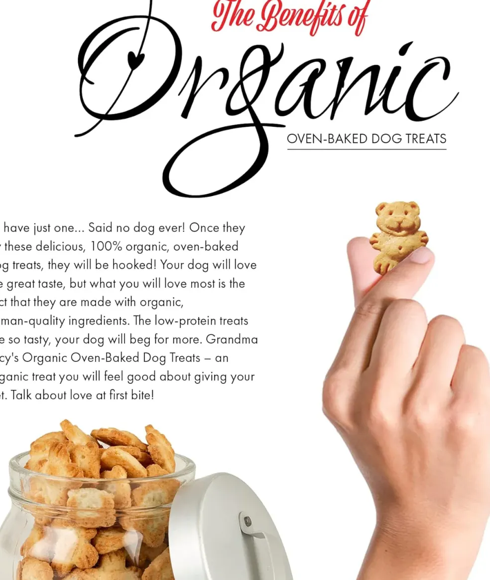 Grandma Lucy's Organic Oven Baked Banana & Sweet Potato Treats For Dogs (14 oz)