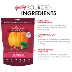 Grandma Lucy's Pumpkin Pouch Bladder Freeze-Dried Dog & Cat Food Topper for Dogs & Cats - 6oz