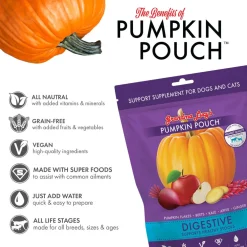 Grandma Lucy's Pumpkin Pouch Digestive Freeze-Dried Dog & Cat Food Topper for Dogs & Cats - 6oz