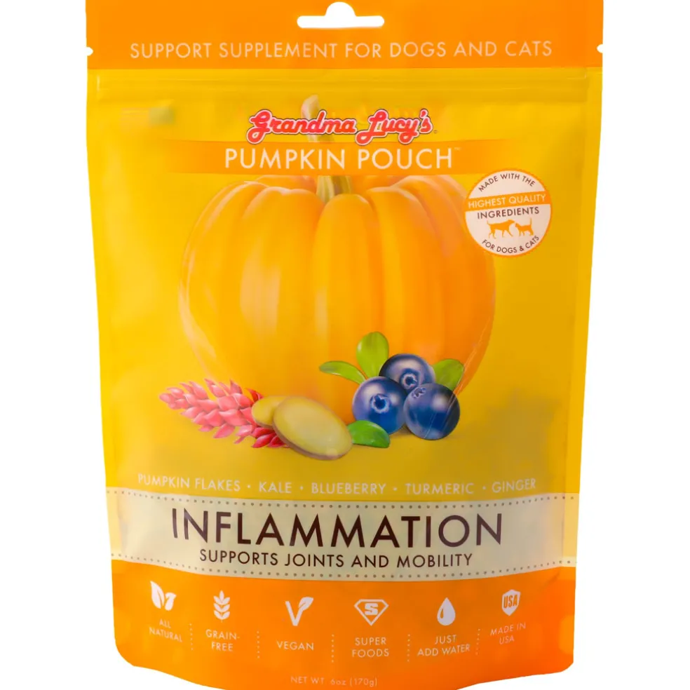 Grandma Lucy's Pumpkin Pouch Inflammation Freeze-Dried Dog & Cat Food Topper for Dogs & Cats - 6oz
