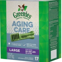 Greenies Aging Care Large Dental Dog Treats, 17 count