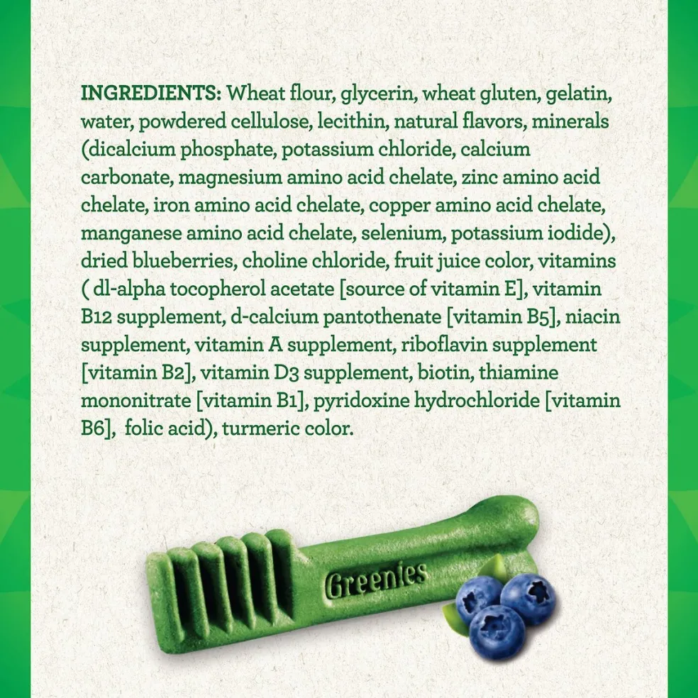 GREENIES Blueberry Large Dental Treats, 8 count