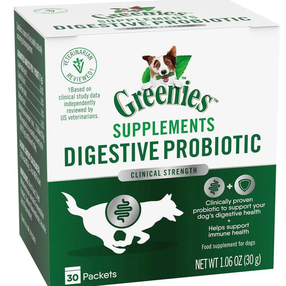 Greenies Digestive Probiotic Clinical Strength Supplements for Dogs