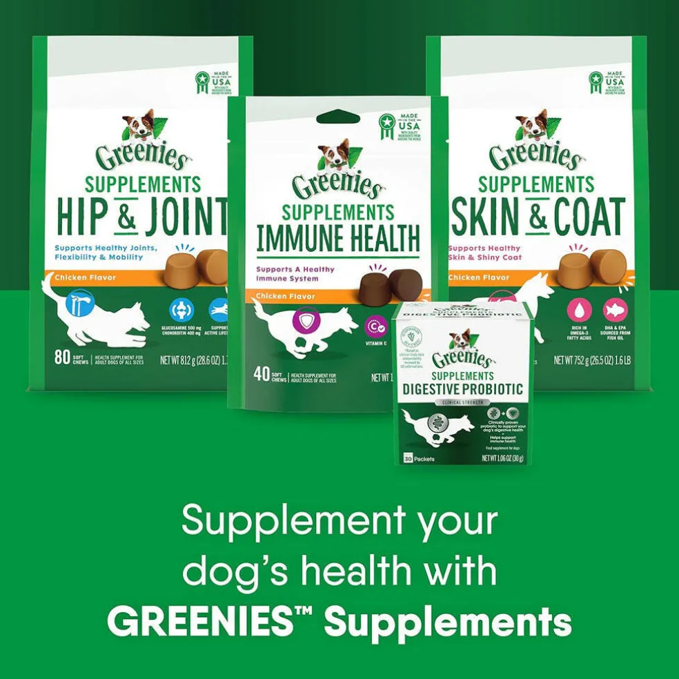 Greenies Digestive Probiotic Clinical Strength Supplements for Dogs