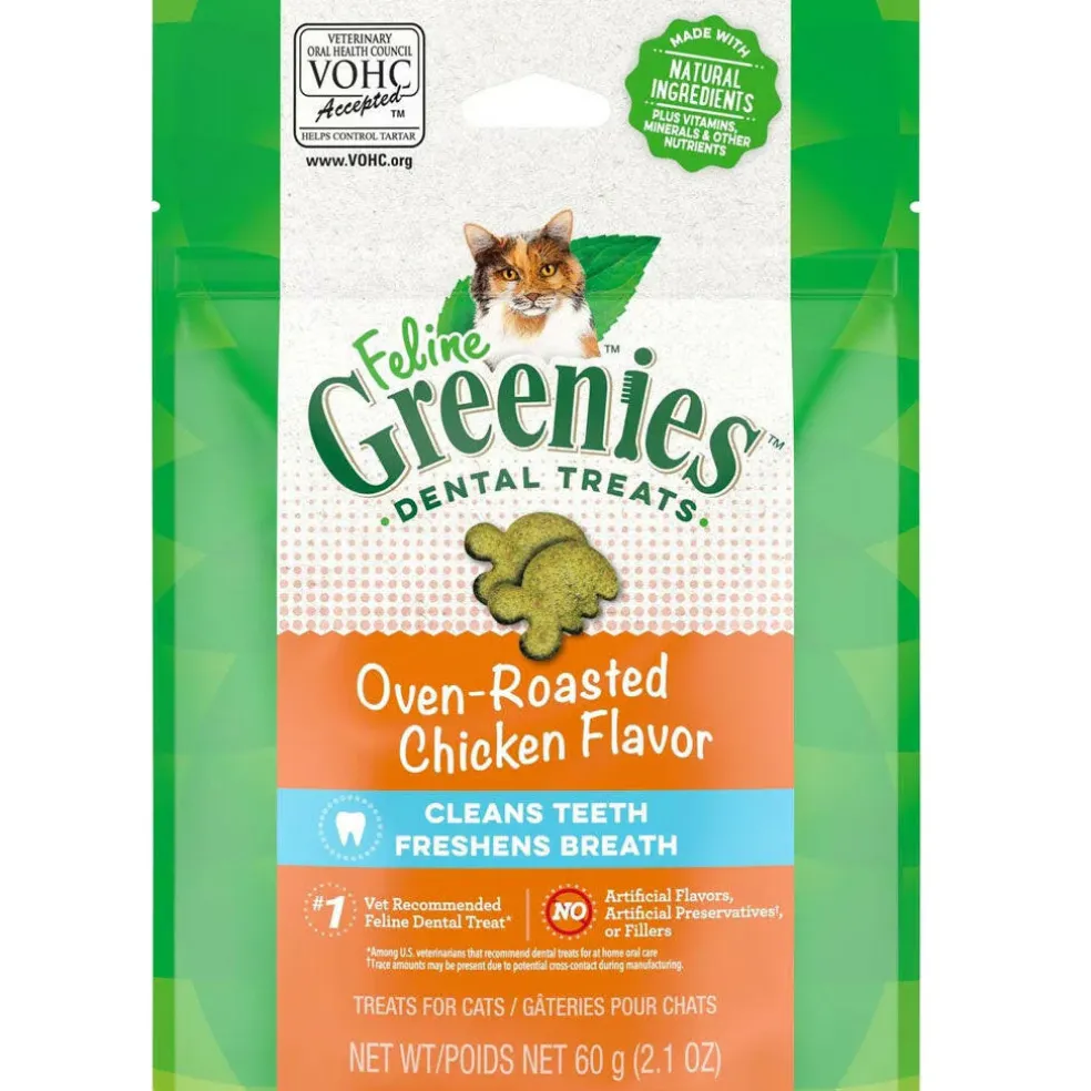 Greenies Feline Oven Roasted Chicken Flavor Dental Cat Treats