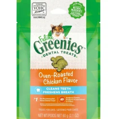 Greenies Feline Oven Roasted Chicken Flavor Dental Cat Treats