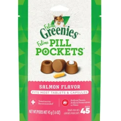 Greenies Feline Pill Pockets Salmon Flavor, 1.6-oz
