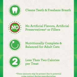 Greenies Feline Savory Salmon Flavor Dental Cat Treats