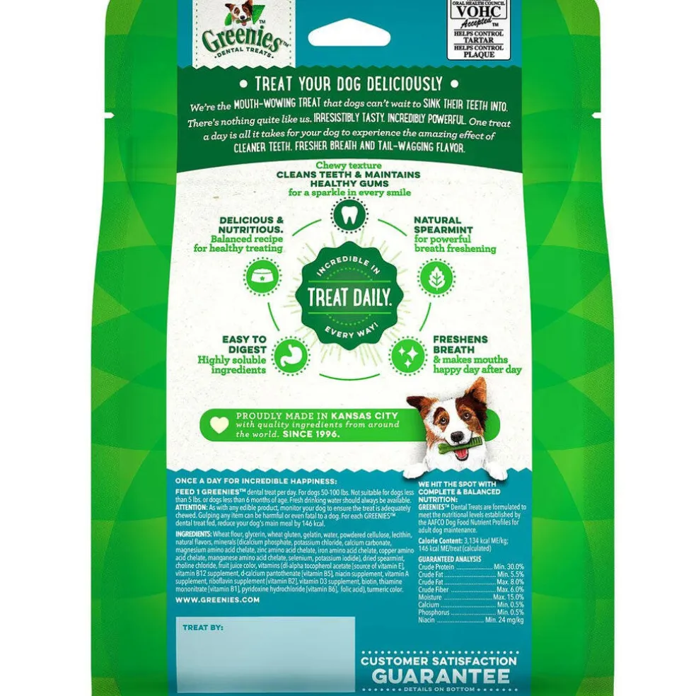 GREENIES Fresh Mint Large Dental Treats, 8 count