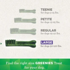 GREENIES Fresh Mint Large Dental Treats, 8 count