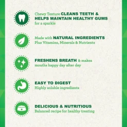 GREENIES Fresh Mint Petite Dental Treats, 20 count
