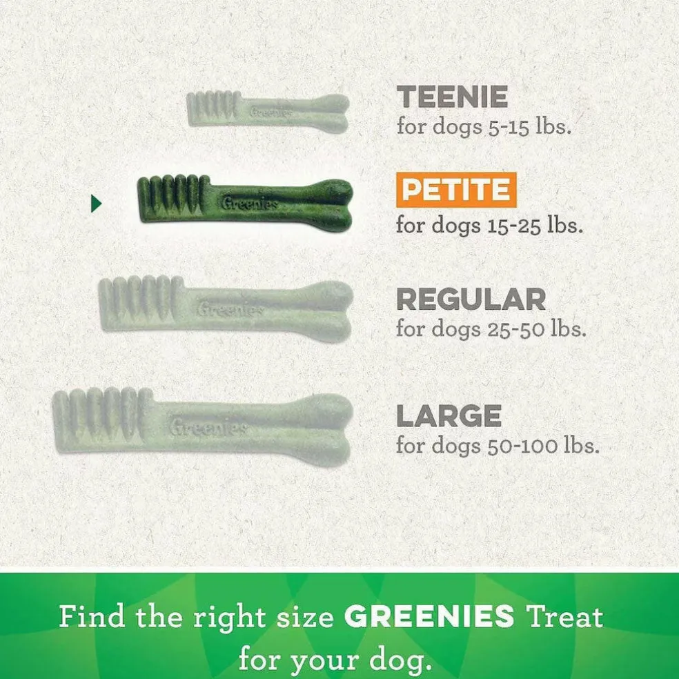 GREENIES Fresh Mint Petite Dental Treats, 20 count