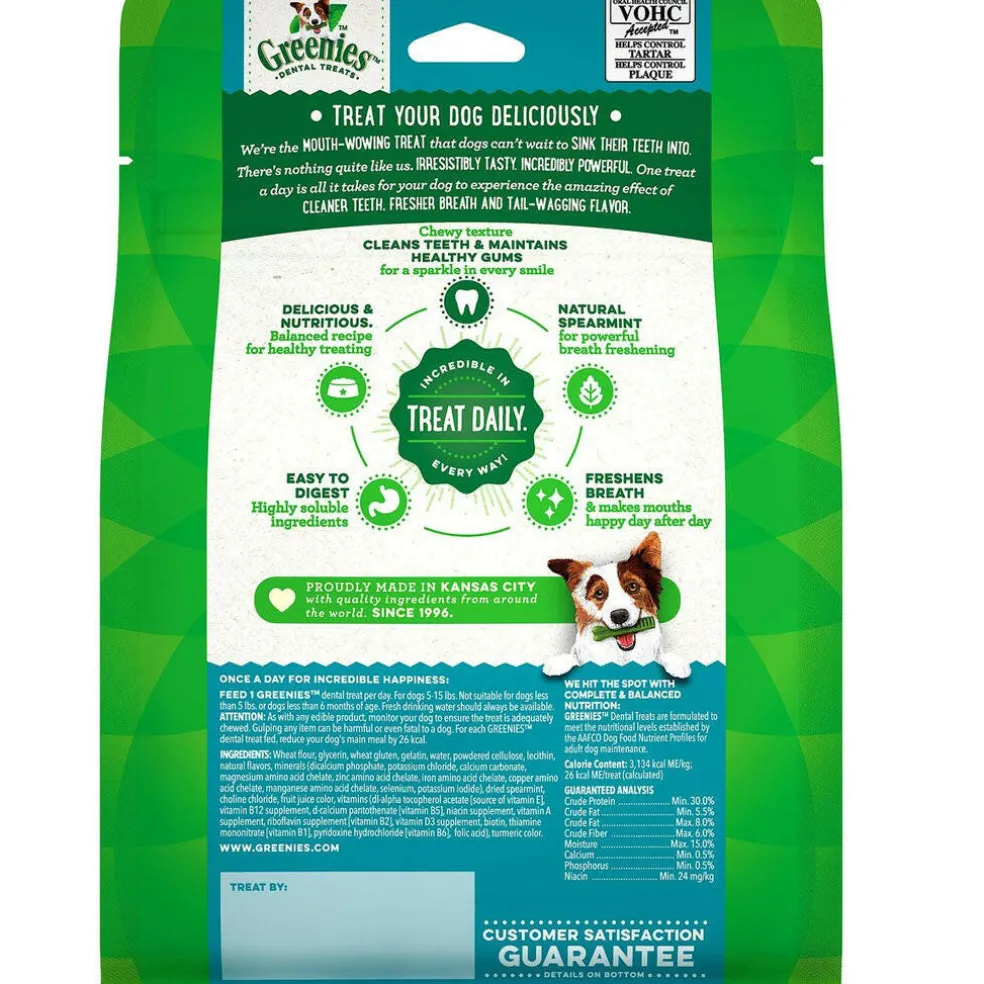 GREENIES Fresh Mint Teenie Dental Treats, 43 count