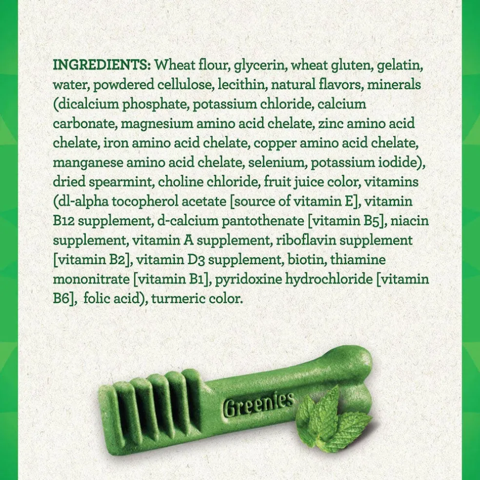 GREENIES Fresh Mint Teenie Dental Treats, 43 count