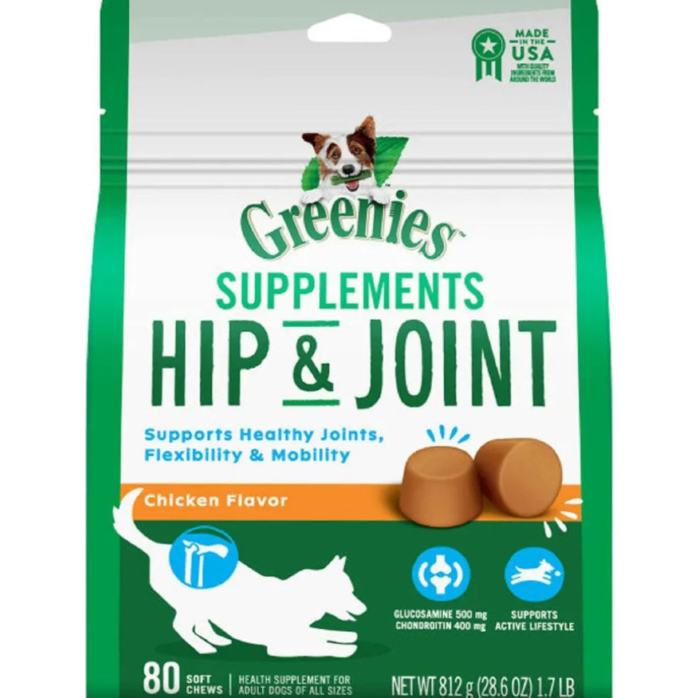 Greenies Hip & Joint Chicken Flavor Supplements for Dogs (30 ct)