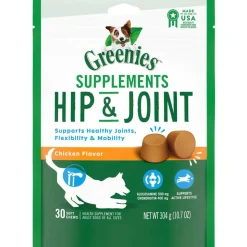 Greenies Hip & Joint Chicken Flavor Supplements for Dogs (30 ct)