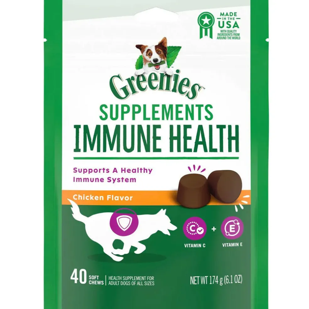 Greenies Immune Health Chicken Flavor Supplements for Dogs