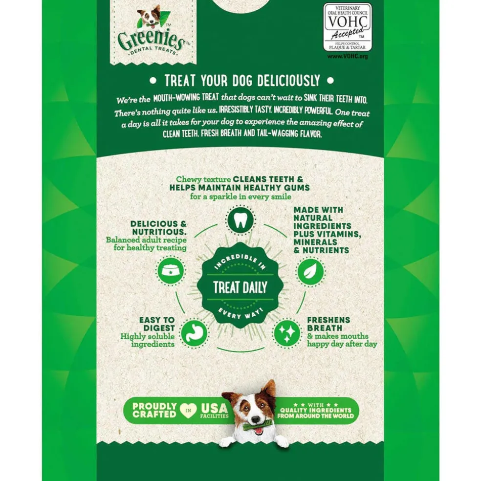 Greenies Original Dental Chews for Dogs, Treat-Pak, Teenie