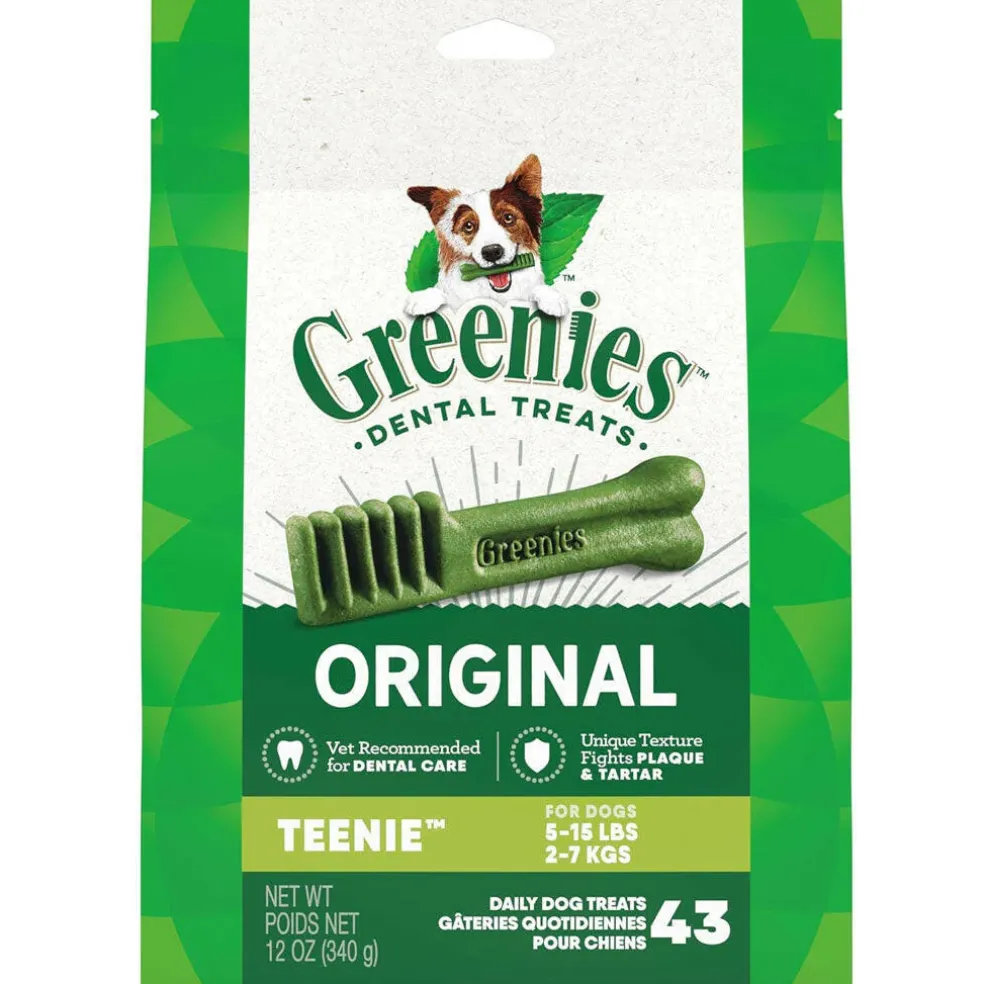 Greenies Original Dental Chews for Dogs, Treat-Pak, Teenie
