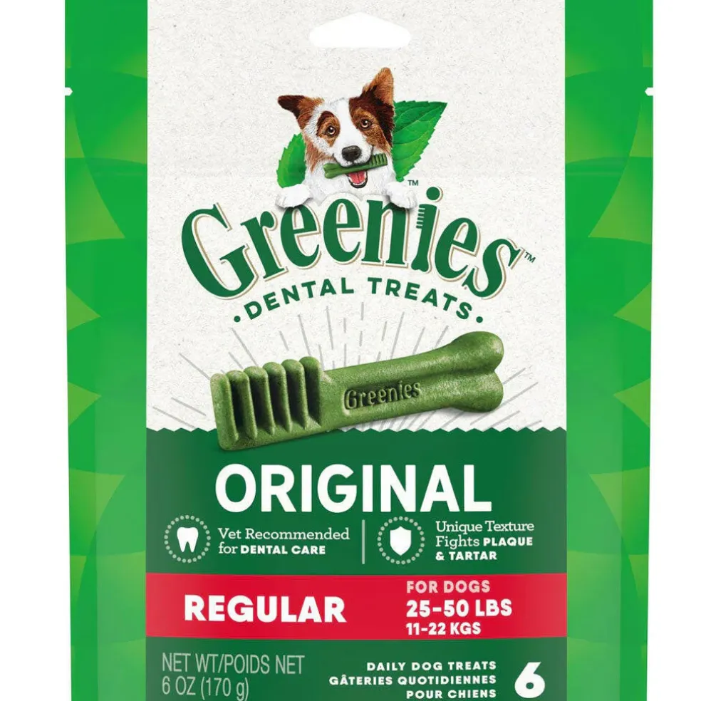 Greenies Original Dental Chews for Dogs, Treat-Pak, Regular