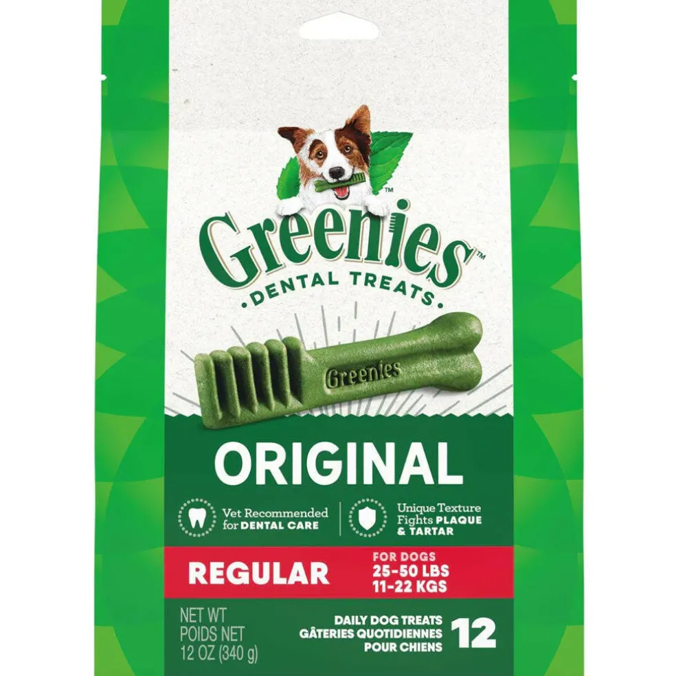 Greenies Original Dental Chews for Dogs, Treat-Pak, Regular