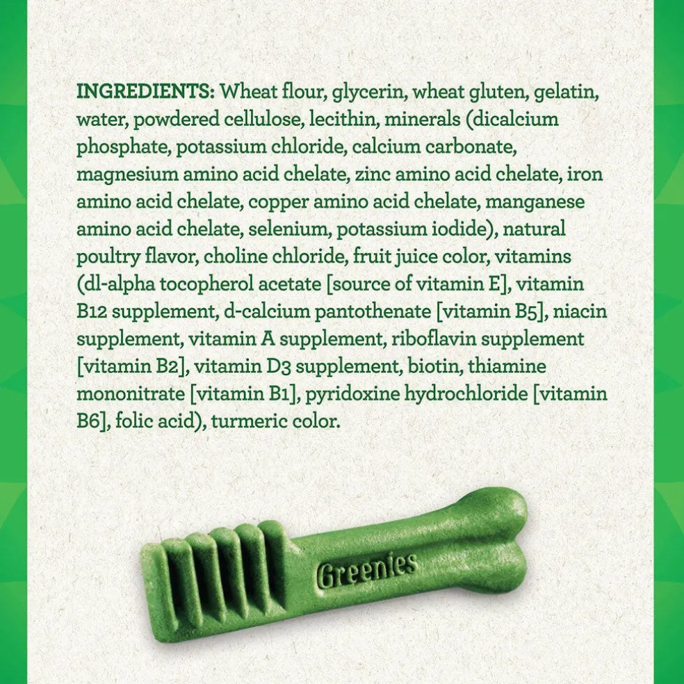 Greenies Original Dental Chews for Dogs, Treat-Pak, Regular