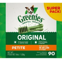 Greenies Original Dental Chews for Dogs, Treat-Pak, Petite