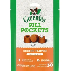 Greenies Pill Pockets Cheese Flavor Treats for Dogs, Tablet Size