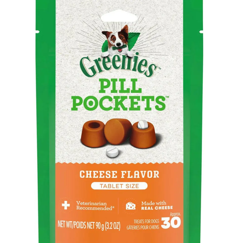 Greenies Pill Pockets Cheese Flavor Treats for Dogs, Tablet Size