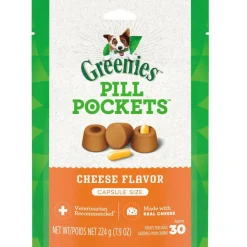 Greenies Pill Pockets Cheese Flavor Treats for Dogs, Capsule Size