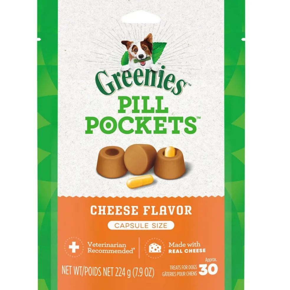 Greenies Pill Pockets Cheese Flavor Treats for Dogs, Capsule Size