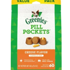 Greenies Pill Pockets Cheese Flavor Treats for Dogs, Capsule Size