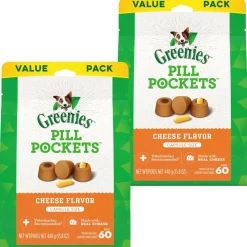 Greenies Pill Pockets Cheese Flavor Treats for Dogs, Capsule Size