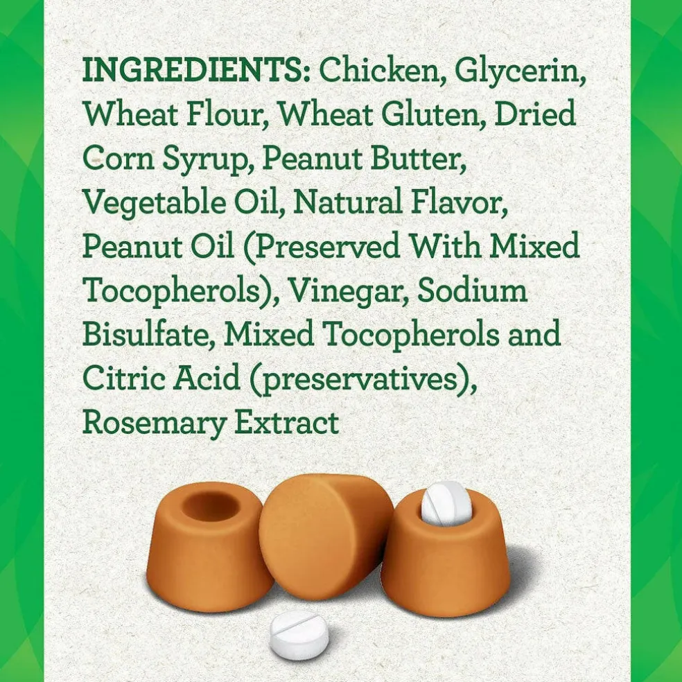 Greenies Pill Pockets Peanut Butter Flavor Treats for Dogs, Tablet Size