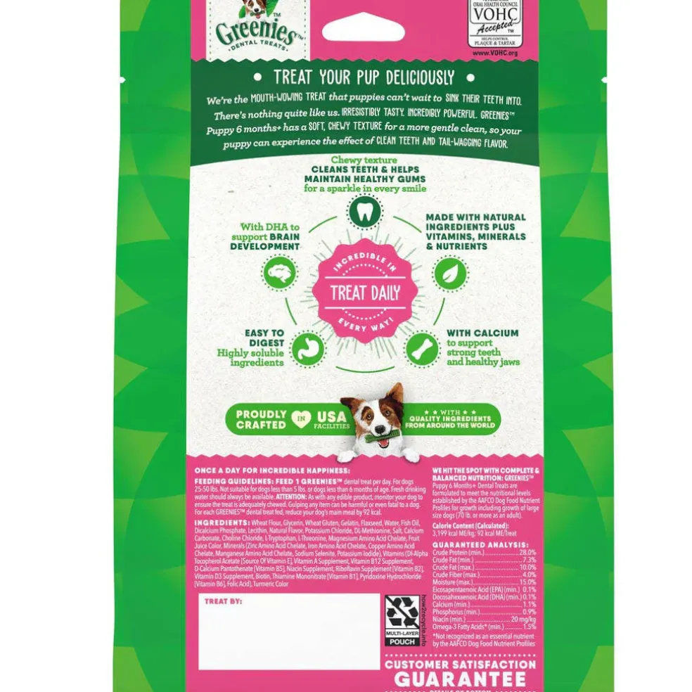 Greenies Regular Puppy Dental Dog Treats