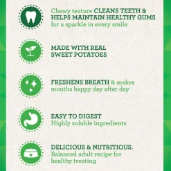 GREENIES Sweet Potato Petite Dental Treats, 60 count